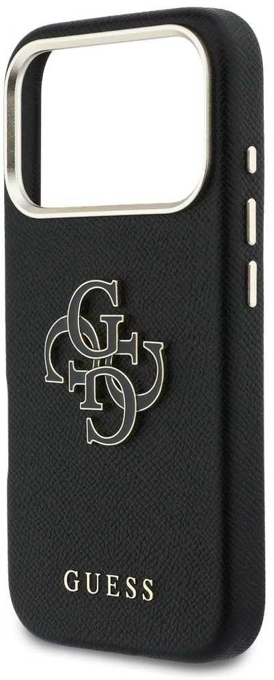 Dėklas GUESS case for IPHONE 17 Pro Max GUHCP17X5PS4RGGK (PU FW Resin Logo) juodas