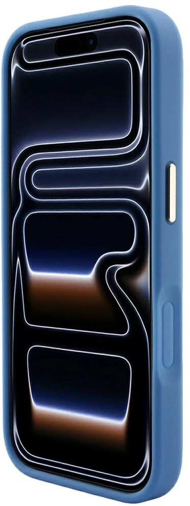 Guess Embossed 4G Classic MagSafe dėklas skirtas iPhone 18 Pro Max / iPhone 17 Pro Max mėlynas