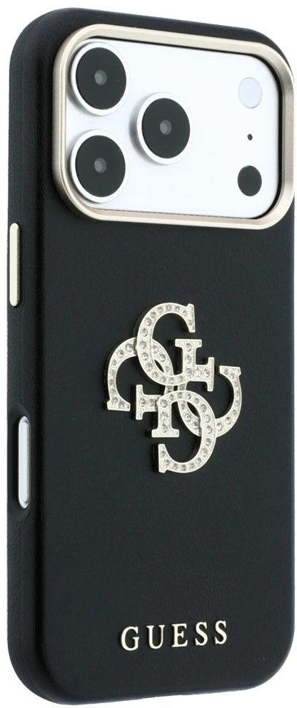 Dėklas Guess Smooth & Big Strass Logo Case for iPhone 18 Pro Max / 17 Pro Max - Juodas
