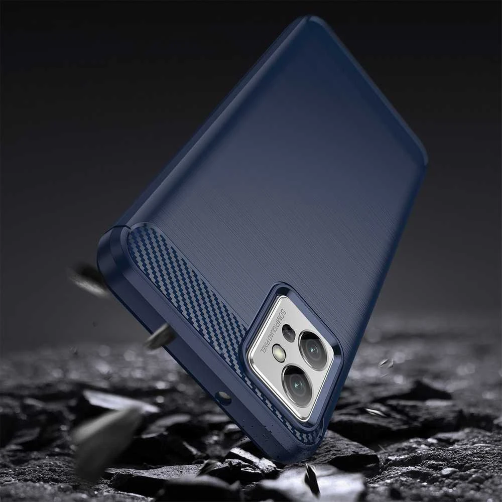 Hurtel Carbon dėklas skirtas Realme C35, juodas