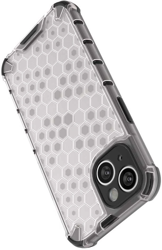 Hurtel Honeycomb dėklas skirtas iPhone 14 Plus, skaidrus