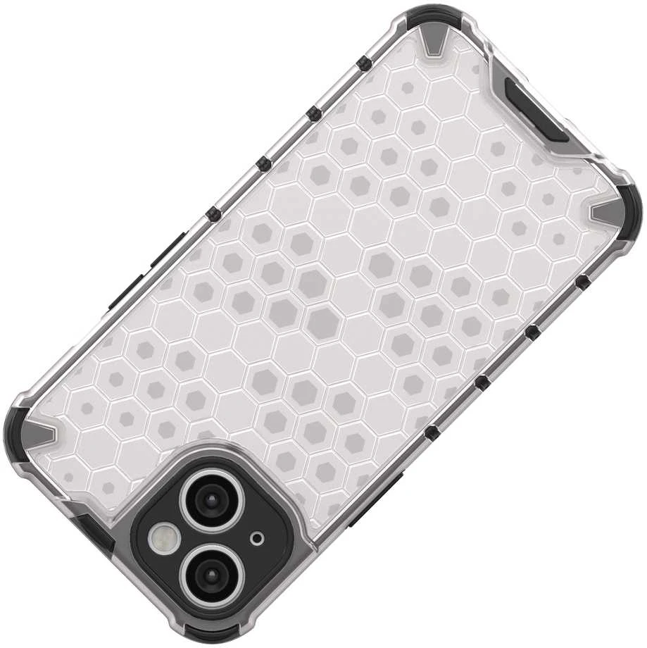 Hurtel Honeycomb dėklas skirtas iPhone 14 Plus, skaidrus