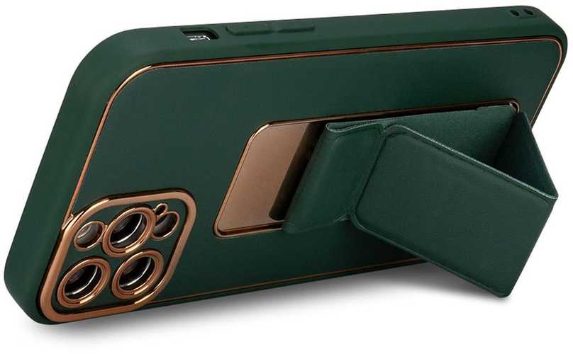 Dėklas Hurtel New Kickstand Case case for iPhone 13 with stand mėlynas