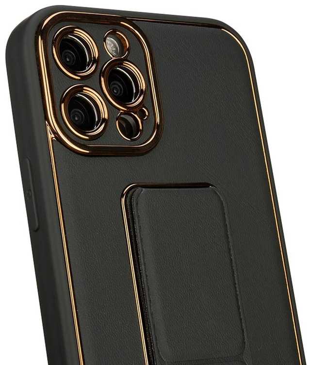 Dėklas Hurtel New Kickstand Case case for iPhone 13 with stand mėlynas