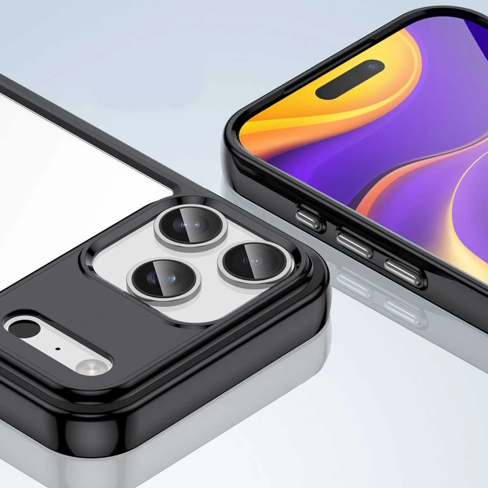 Hurtel Dėklas Outer Space skirtas Apple iPhone 17 Pro Max – juodos spalvos skaidrus