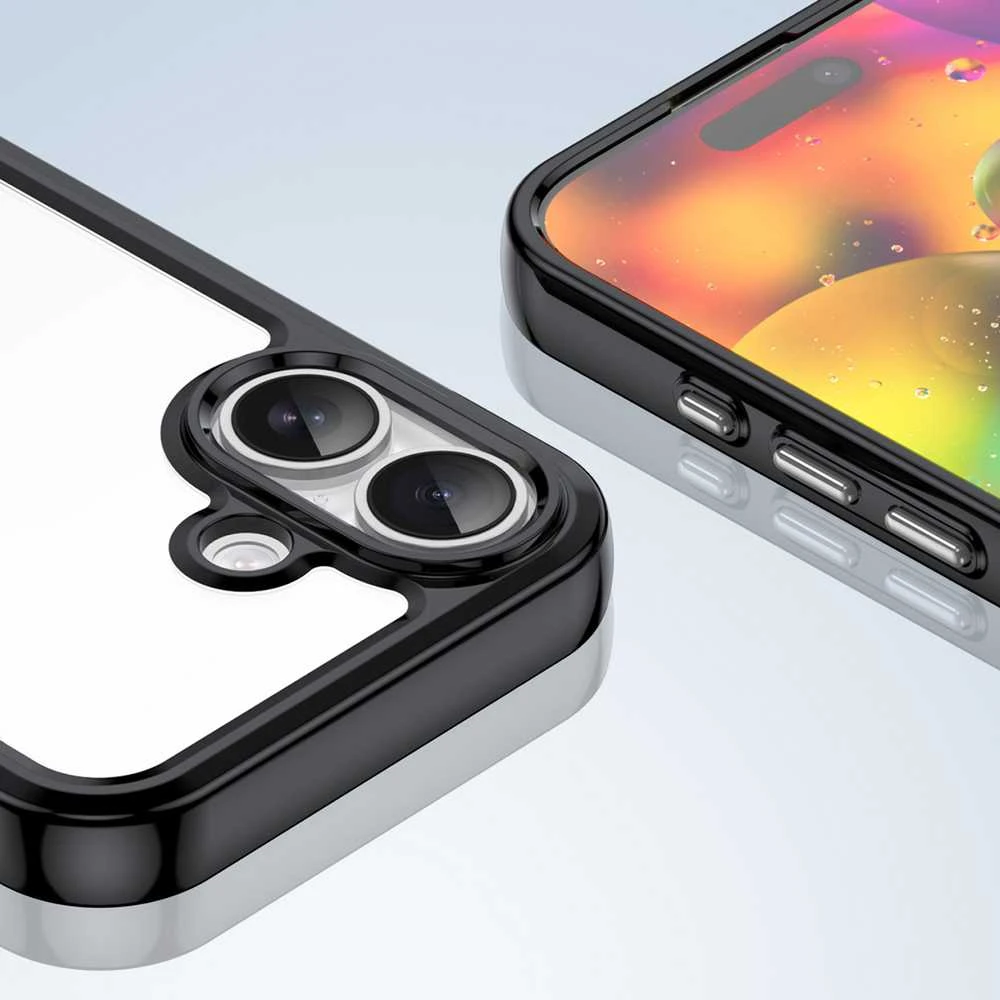 Hurtel Dėklas Outer Space skirtas Apple iPhone 17 – juodos spalvos skaidrus