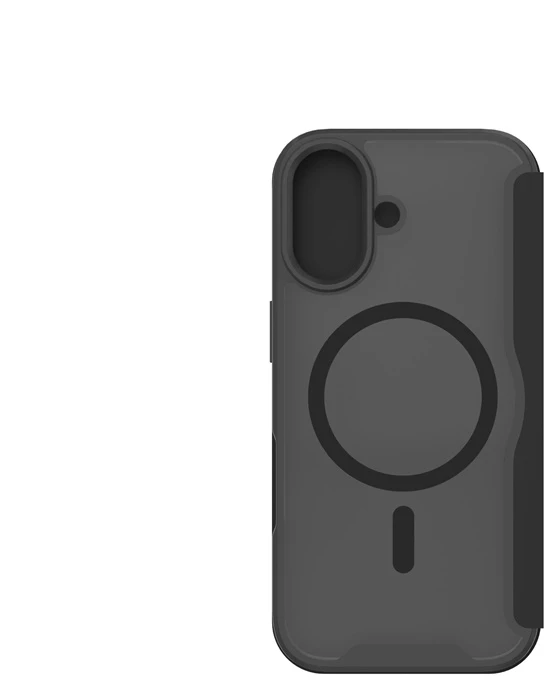 Dėklas JUST MUST CHAMPION II MAGSAFE FLIP CASE for iPhone 17, Juodas