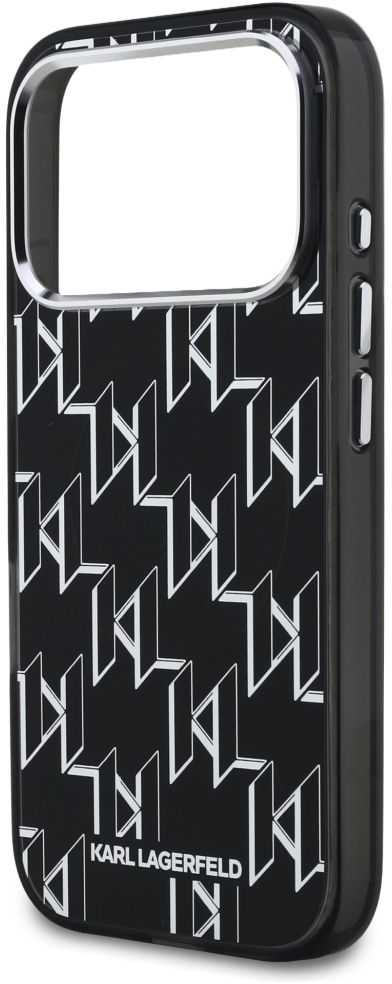 Karl Lagerfeld IML KL Monogram MagSafe dėklas skirtas Apple iPhone 17 Pro Max juodos spalvos