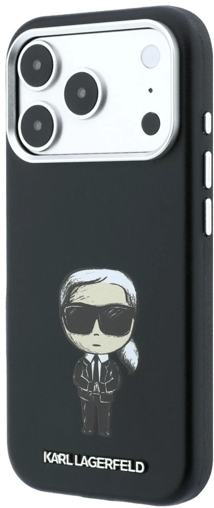 Dėklas Karl Lagerfeld case for IPHONE 18 Pro Max/ 17 Pro Max compatible with MagSafe (Smooth Ikonik Sketch) juodas