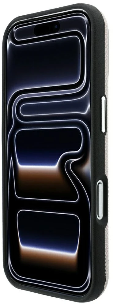 Dėklas Karl Lagerfeld Grained Embossed Ring & Kameo Logo MagSafe Case for iPhone 18 Pro / 17 Pro - rusvai gelsvas