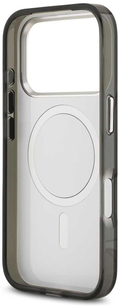 „Karl Lagerfeld IML Aquarelle Choupette & Logo MagSafe“ dėklas, skirtas „iPhone 17 Pro“ – Juodas