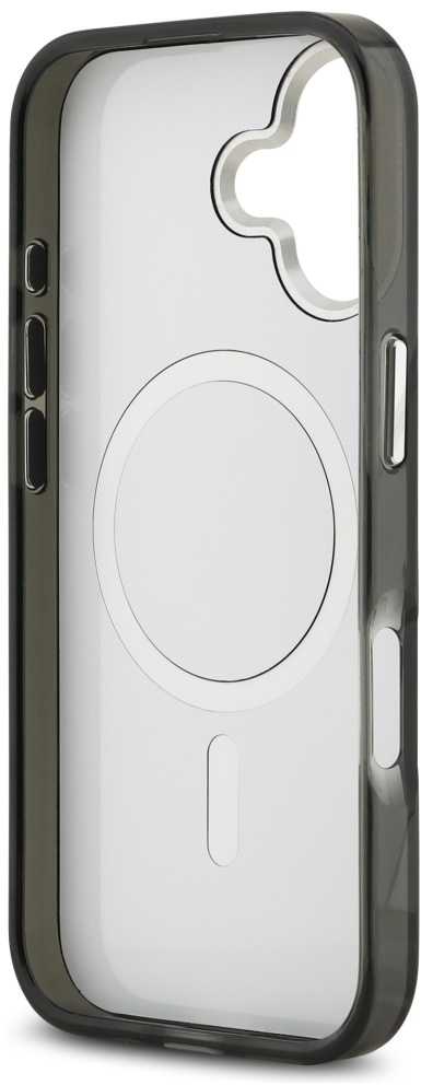 Karl Lagerfeld IML Aquarelle Karl & Logo MagSafe Dėklas skirtas Apple iPhone 17 juodos spalvos