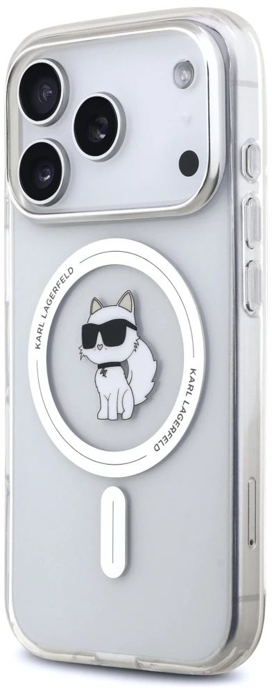 Karl Lagerfeld IML Choupette MagSafe - dėklas skirtas Apple iPhone 17 Pro transparent