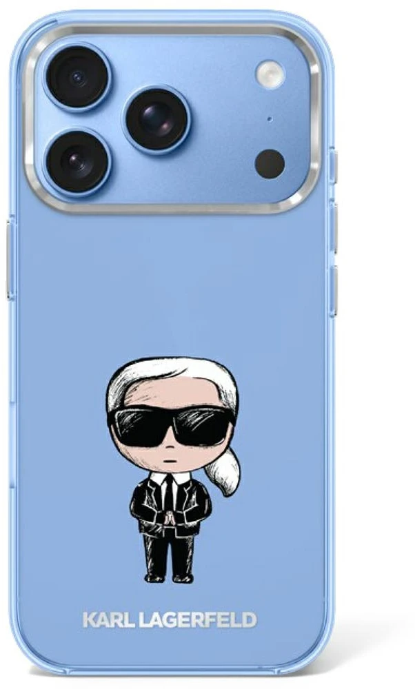 Dėklas Karl Lagerfeld IML Ikonik Sketch Print MagSafe Case for iPhone 17 Pro / 18 Pro - Light Rožinė