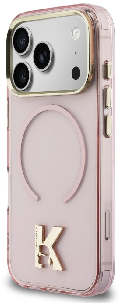 Karl Lagerfeld IML K Head dėklas iPhone 18 Pro Max / 17 Pro Max - Rožinė