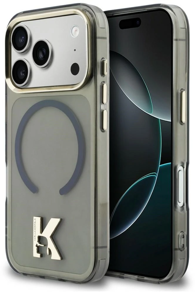 Karl Lagerfeld IML K galvos dėklas iPhone 18 Pro Max / 17 Pro Max - Juodas