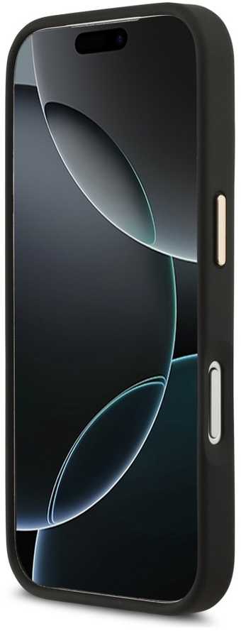 Karl Lagerfeld Karl Script Logo dėklas skirtas Apple iPhone 17 Pro juodos spalvos
