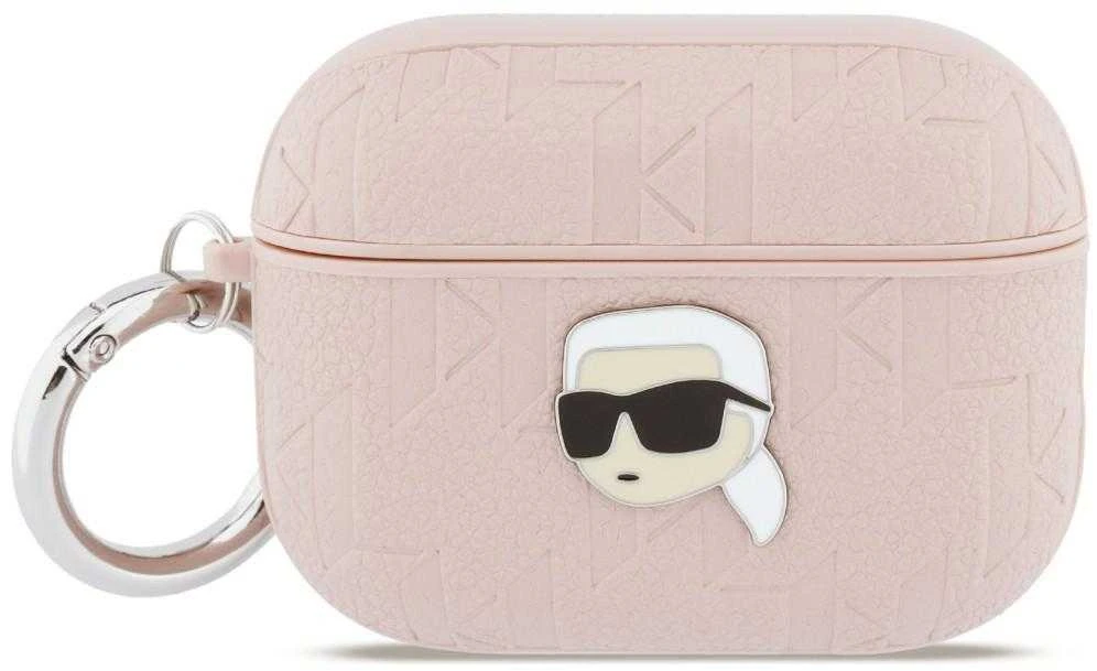 Dėklas Karl Lagerfeld Monogram Karl Head Case for AirPods Pro 3 - Rožinė