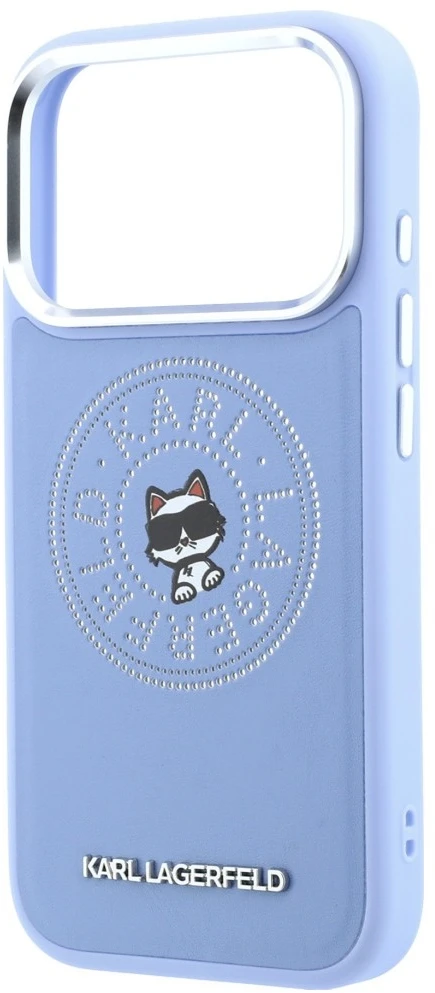 Dėklas Karl Lagerfeld Point & Choupette Sketch MagSafe Case for iPhone 18 Pro Max / 17 Pro Max - Mėlyna