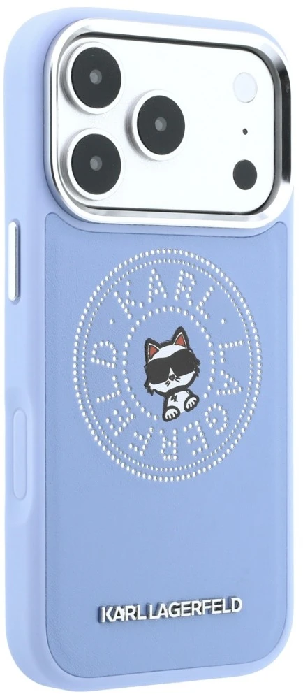 Dėklas Karl Lagerfeld Point & Choupette Sketch MagSafe Case for iPhone 18 Pro Max / 17 Pro Max - Mėlyna