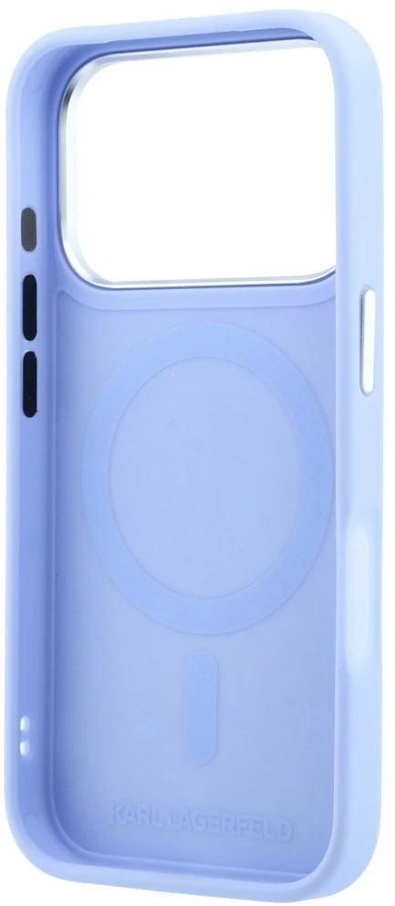 Karl Lagerfeld Point & Choupette Sketch MagSafe dėklas iPhone 18 Pro / 17 Pro - Mėlyna