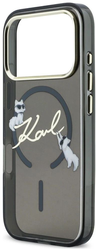 Dėklas Karl Lagerfeld Script Logo MagSafe Case for iPhone 18 Pro Max / 17 Pro Max - Juodas