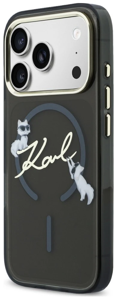 Dėklas Karl Lagerfeld Script Logo MagSafe Case for iPhone 18 Pro Max / 17 Pro Max - Juodas