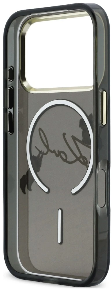 Dėklas Karl Lagerfeld Script Logo MagSafe Case for iPhone 18 Pro Max / 17 Pro Max - Juodas