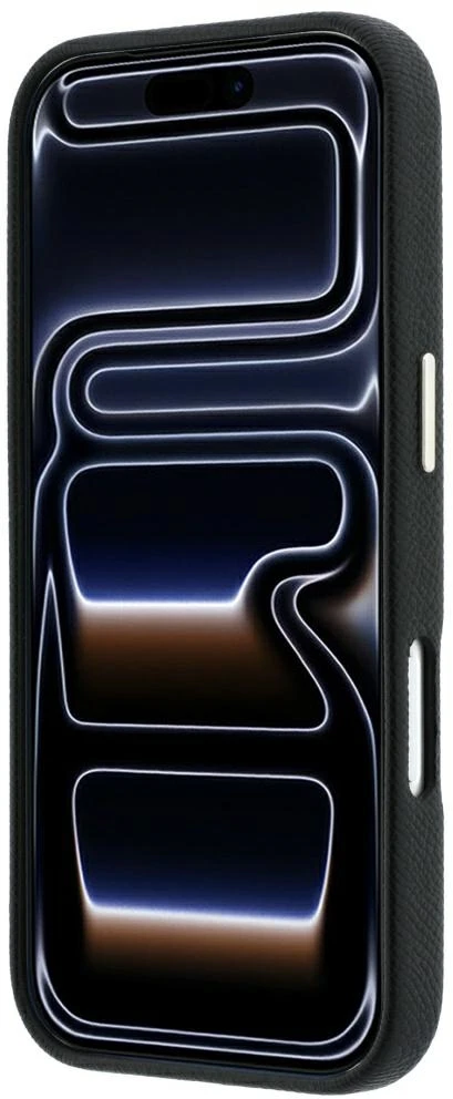 Karl Lagerfeld Smooth Big Resin Signature Logo dėklas iPhone 18 Pro / 17 Pro - Juodas