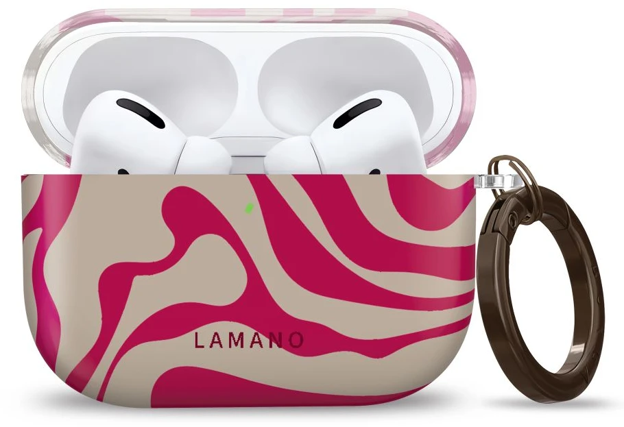 Dėklas Lamano Tech-Protect Case for AirPods Pro 3 - Rožinė and rusvai gelsvas
