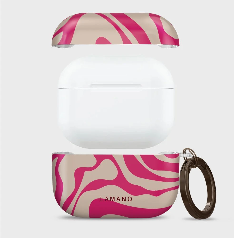Dėklas Lamano Tech-Protect Case for AirPods Pro 3 - Rožinė and rusvai gelsvas