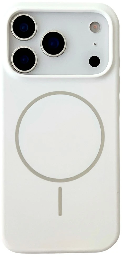 Marka Niezdefiniowana - Dėklas iPhone 18 Pro Max / 17 Pro Max su magnetiniu užsegimu, skysto silikono, apsaugantis nuo kritimo, telefono galinis dangtelis – Baltas