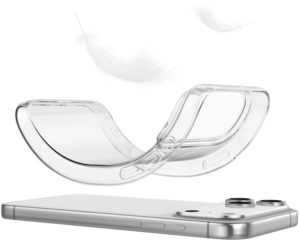 Marka Niezdefiniowana - iPhone 18 Pro / 17 Pro permatomas TPU dėklas su apsauga nuo pirštų atspaudų