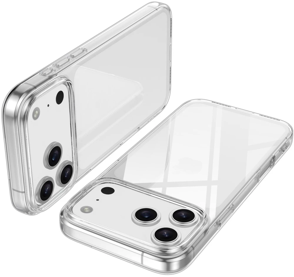 Marka Niezdefiniowana - iPhone 18 Pro / 17 Pro permatomas TPU dėklas su apsauga nuo pirštų atspaudų