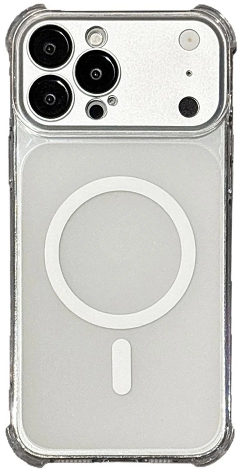 Marka Niezdefiniowana - iPhone 18 Pro Max / 17 Pro Max magnetinis TPU dėklas su nuimamu fotoaparato dangteliu – permatomas