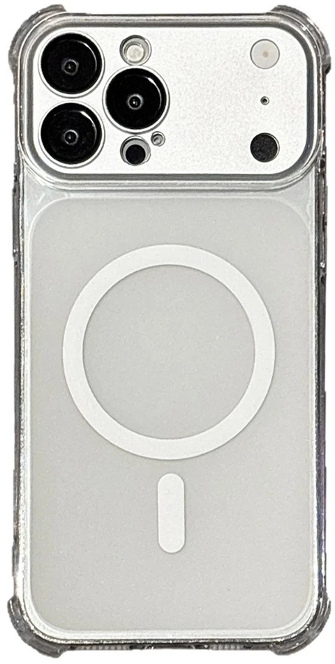 Marka Niezdefiniowana - iPhone 18 Pro Max / 17 Pro Max magnetinis TPU dėklas su nuimamu fotoaparato dangteliu – permatomas