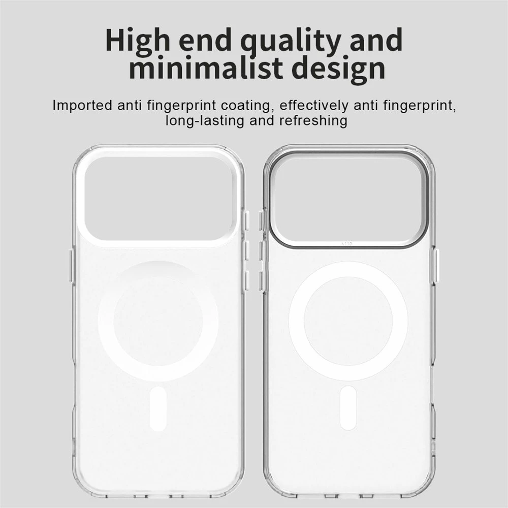 Marka Niezdefiniowana - iPhone 18 Pro Max / 17 Pro Max PC PET TPU hibridinis magnetinis dėklas – baltas