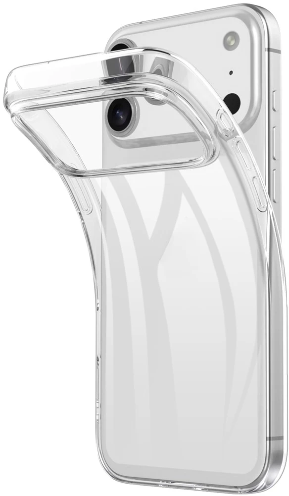 Marka Niezdefiniowana - iPhone 18 Pro Max / 17 Pro Max apsauginis TPU dėklas su apsauga nuo pirštų atspaudų - permatomas