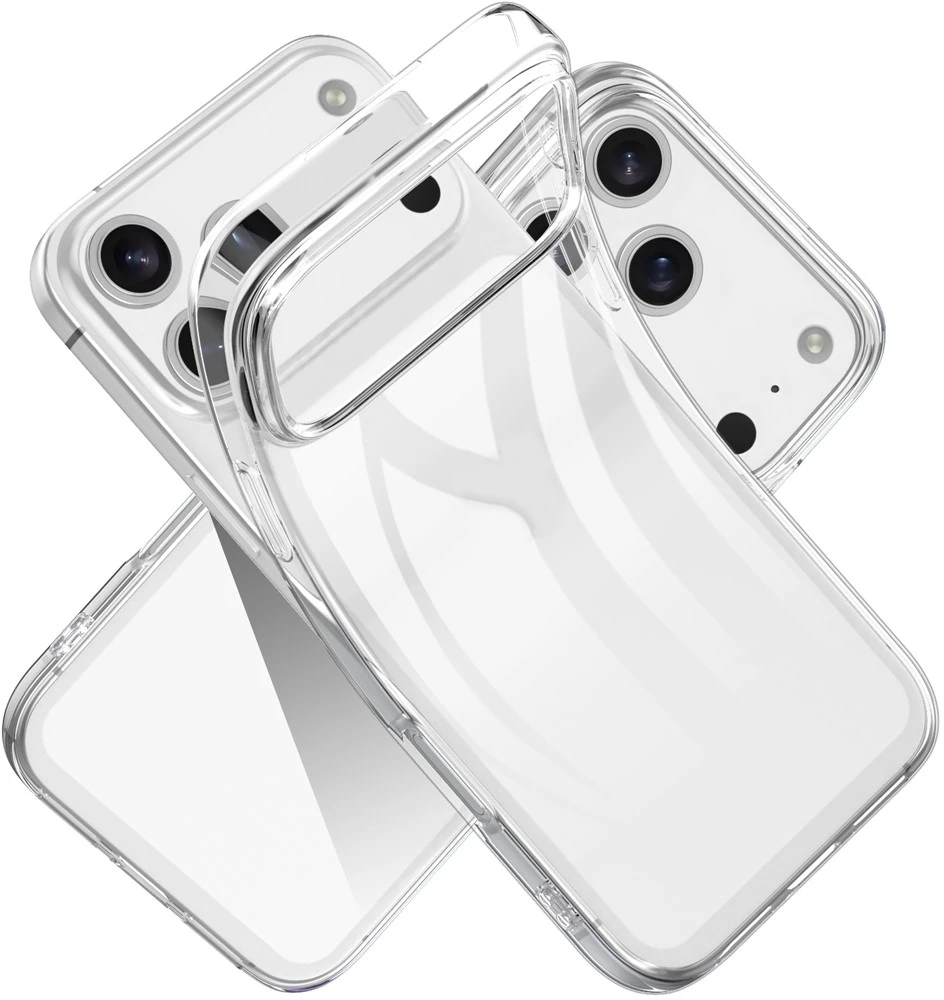 Marka Niezdefiniowana - iPhone 18 Pro / 17 Pro permatomas TPU dėklas su apsauga nuo pirštų atspaudų
