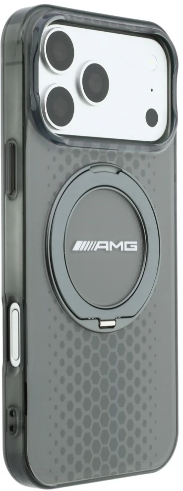 Dėklas Mercedes AMG IML Double Layer Urban Line Case with Ring Stand MagSafe for iPhone 18 Pro Max / 17 Pro Max - Gray