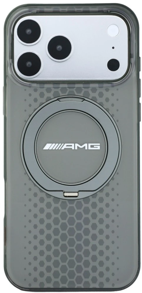 Dėklas Mercedes AMG IML Double Layer Urban Line Case with Ring Stand MagSafe for iPhone 18 Pro Max / 17 Pro Max - Gray