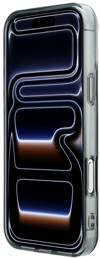 Dėklas Mercedes AMG IML Transparent Bicolor Block MagSafe Case for iPhone 18 Pro Max / 17 Pro Max - Juodas and Gray