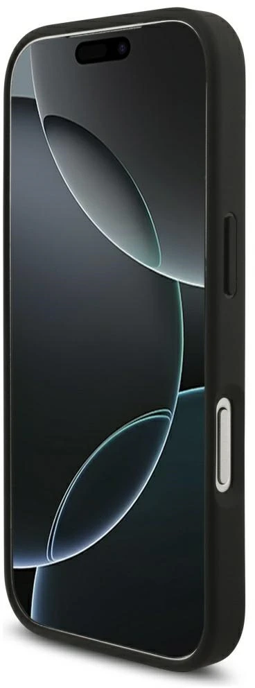Mercedes AMG odinis įspaustų linijų logotipo dėklas iPhone 18 Pro / 17 Pro - juodas