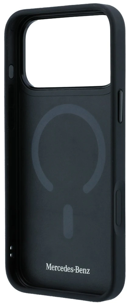 Dėklas Mercedes Leather Mesh with Bow Line MagSafe Case for iPhone 18 Pro / 17 Pro - Mėlyna
