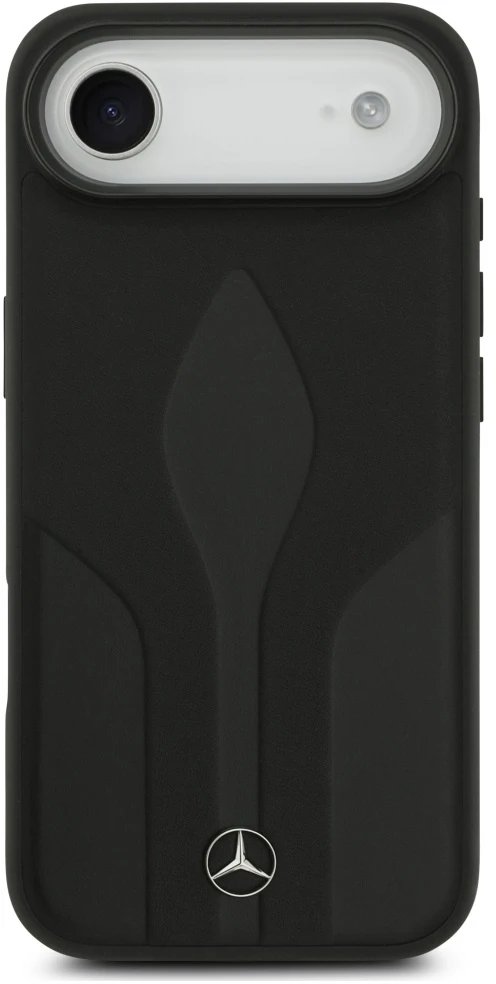 Dėklas Mercedes Leather The Move MagSafe for Apple iPhone Air juodos spalvos