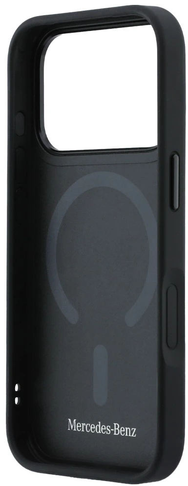 Dėklas Mercedes Leather Wood Effect and Curve MagSafe iPhone 17 Pro camel