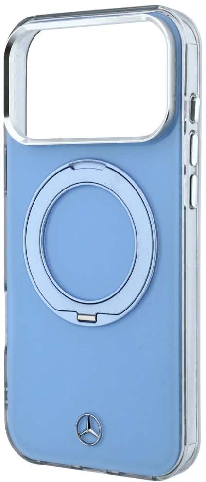 Dėklas Mercedes with ring Stand and Iconic Logo MagSafe case for iPhone 18 Pro Max / 17 Pro Max - mėlynas