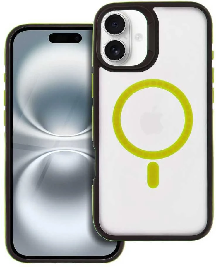 Oem Originalus „iPhone 16 PLUS Neo“ dėklas, suderinamas su „MagSafe“, geltonas