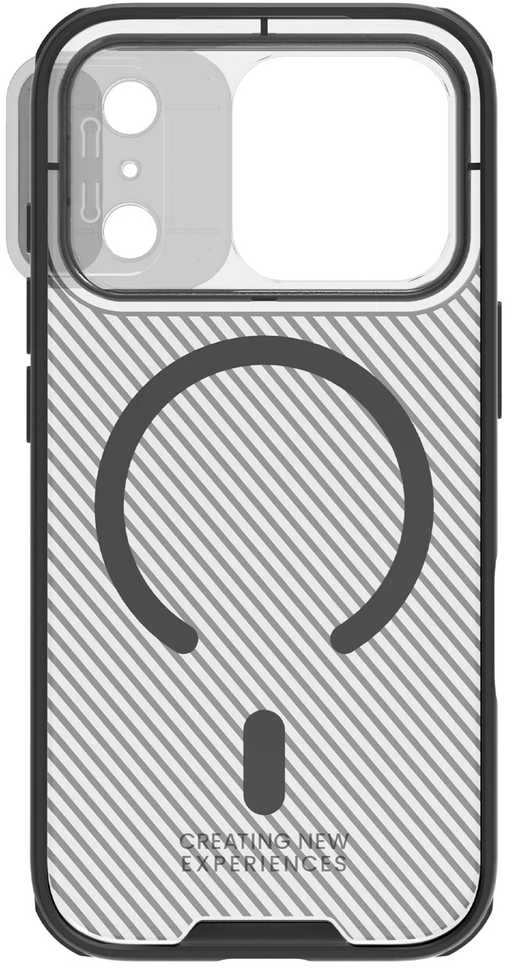 Nillkin CamShield PRO Magnetic Hard dėklas skirtas Apple iPhone 17 Pro skaidrus juodos spalvos