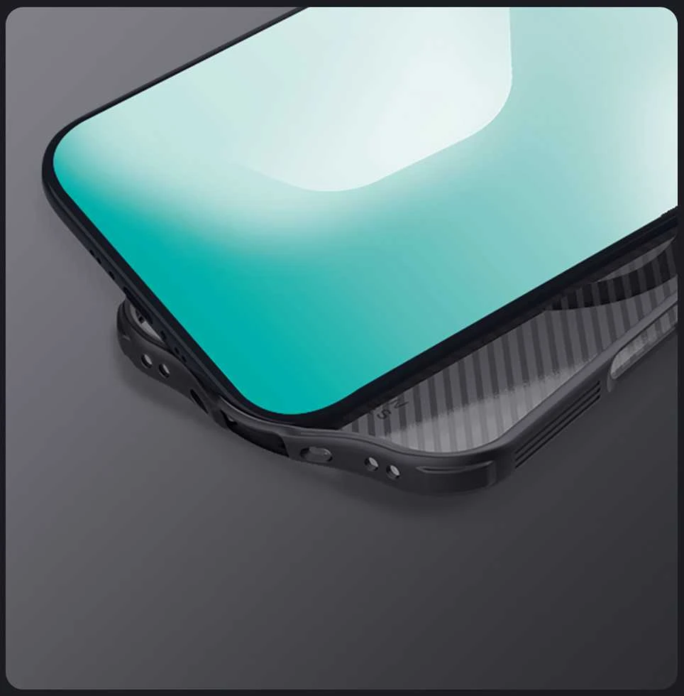 Nillkin CamShield PRO Magnetic kietas dėklas skirtas iPhone Air skaidrus juodos spalvos